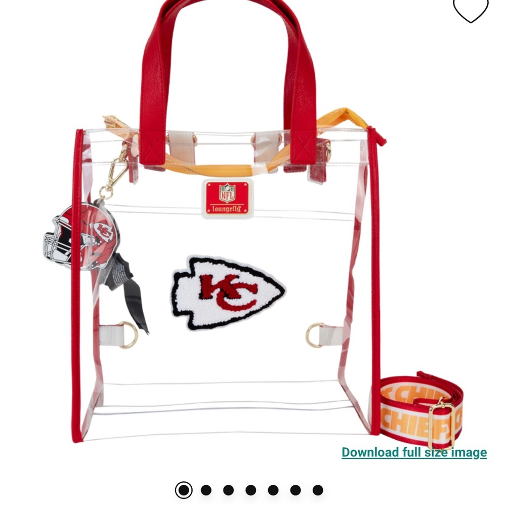 Loungefly Kansas City Chiefs Clear Tote Bag